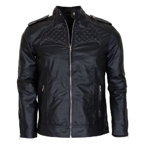 Batman Black Leather Jacket for Men