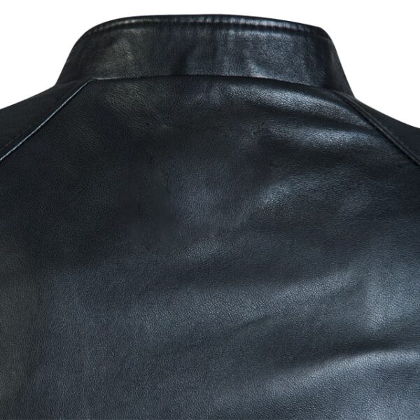 Black Pointer Leather Jacket Back View