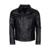 Elvis Presley Mens Black Genuine Vintage Leather Jacket