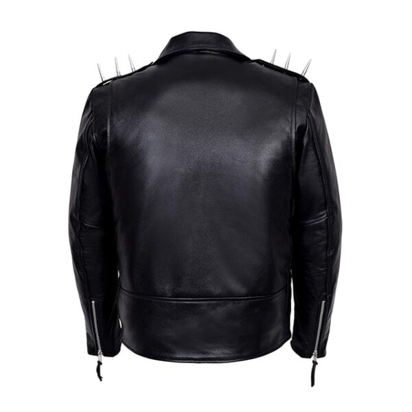 Ghost Rider Nicolas Cage Motorcycle Leather Jacket Back