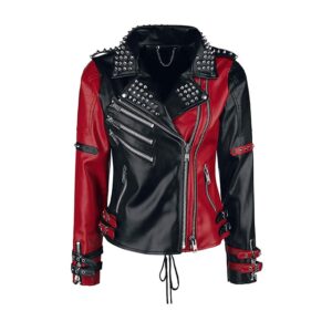 Heartless Asylum Harley Quinn Leather Movie Jacket