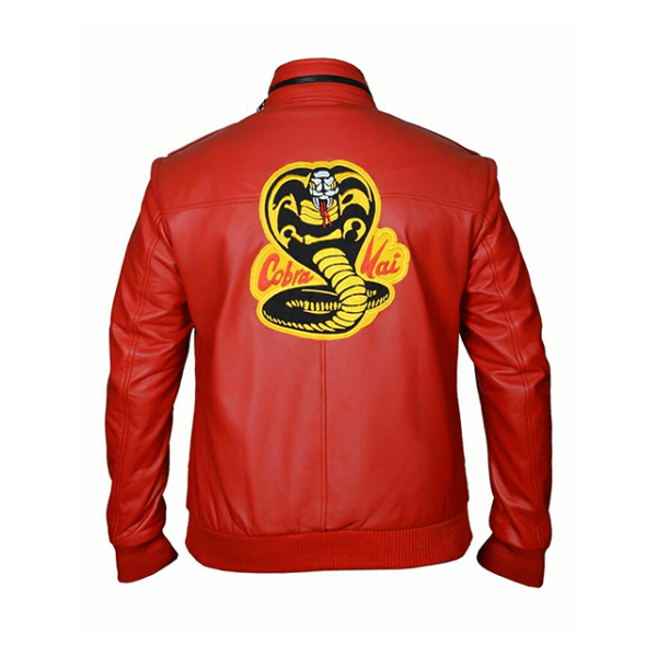 Karate Kid Cobra Kai Bomber Leather Jacket back