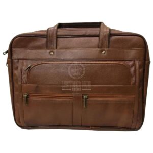 Laptop Leather Brown Bag