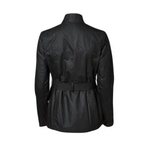 Women's Black Winter Fashion Coat Back