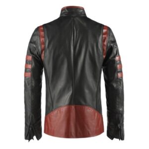 X-Men-Origins Double Shaded Waxed Mens Leather Jacket