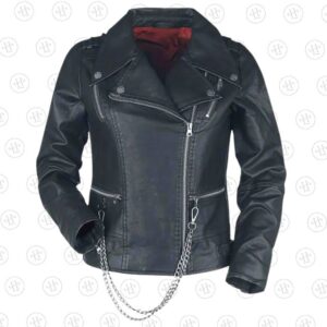 Hellfire Club stanger things black leather jacket