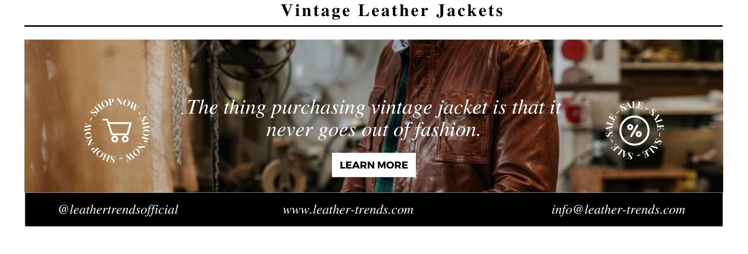 vintage leather jacket mens