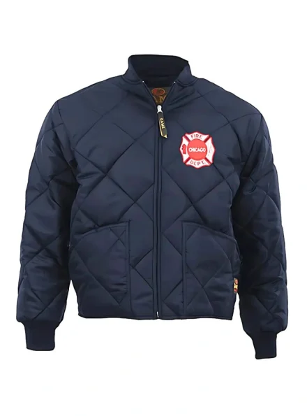 Chicago Fire Kelly Severide Taylor Kinney quilted jacket
