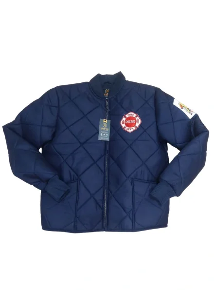 Chicago Fire Kelly Taylor Kinney quilted jacket