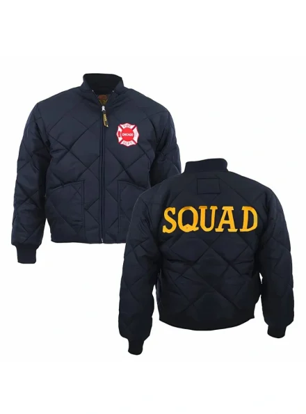 Chicago Fire Taylor Kinney quilted jacket