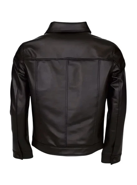 Elvis Presley inspired rockstar concert leather jacket back