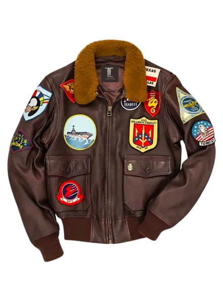 Top Gun Tom Cruise Aviator leather jacket For men's