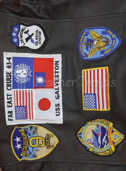 Top Gun Tom Cruise jacket back badges