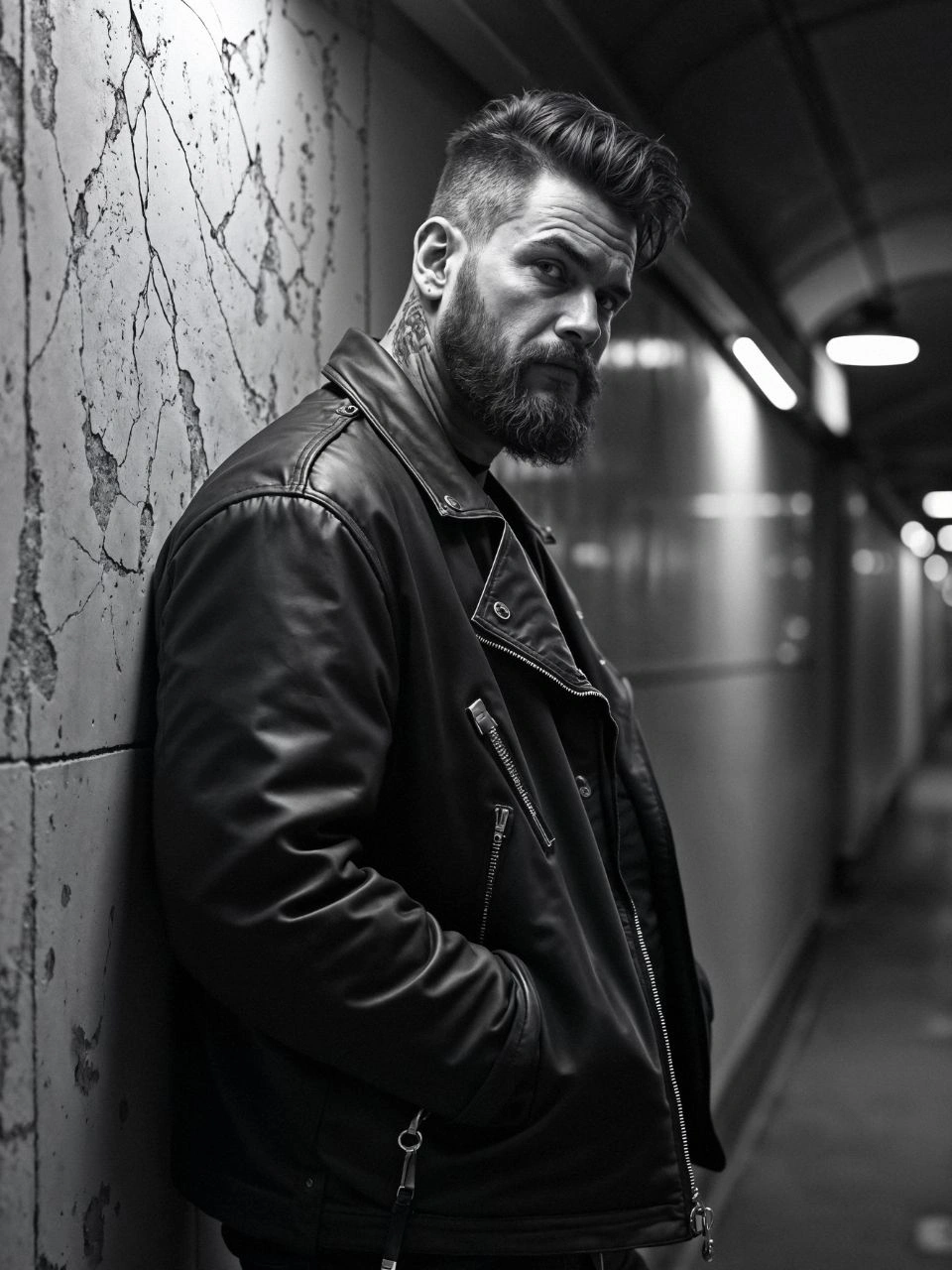 leather trends street wear men