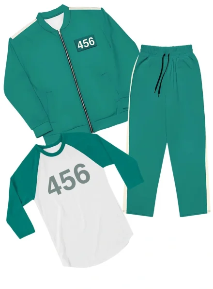 Unisex Tracksuit Squid Game Player Green Costume