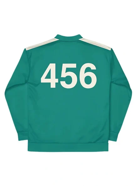456 inspired wool unisex Squid Game player costume jacket backside