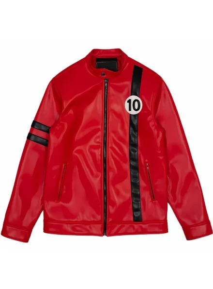 Ben 10 Alien Force Albedo red leather jacket