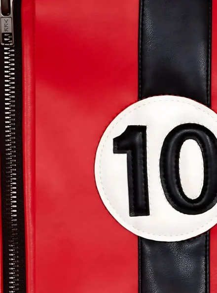 Ben 10 Alien Force Albedo red leather jacket emblem