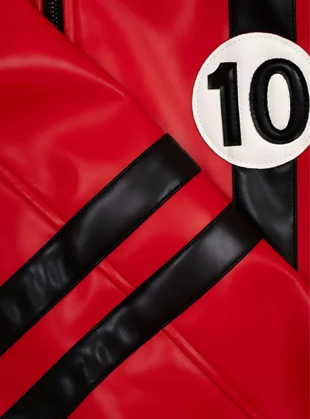 Ben 10 Alien Force Albedo red leather jacket sleeve stripe