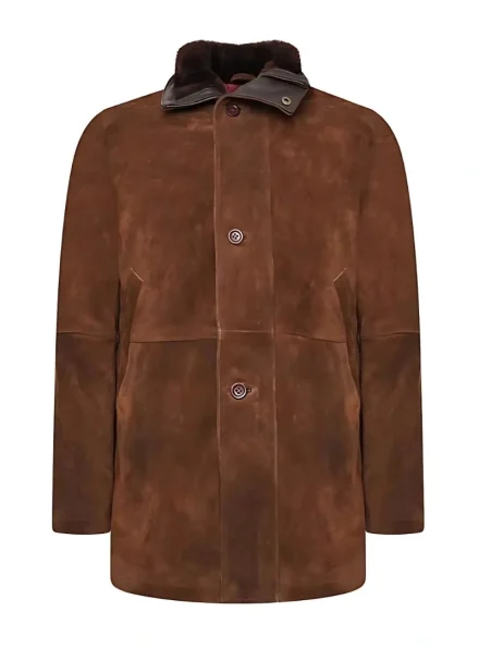 Cappuccino Longmire Sheriff suede coat