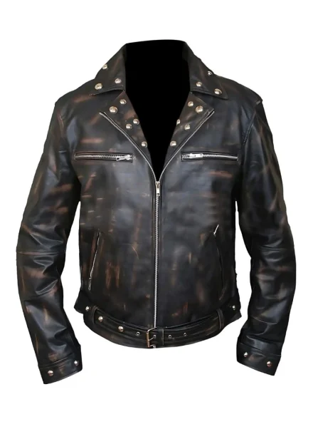 Fallout 3 distressed leather Tunnel Snakes Rule jacket