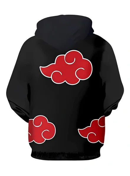 Kimono Naruto Pullover Akatsuki Itachi Uchiha hoodie back