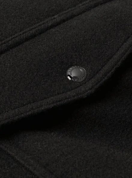 Tom Ford men's shearling trimmed Collar wool blend bomber jacket button