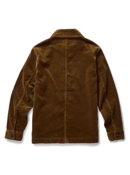 Wednesday Tyler brown Corduroy jacket backside