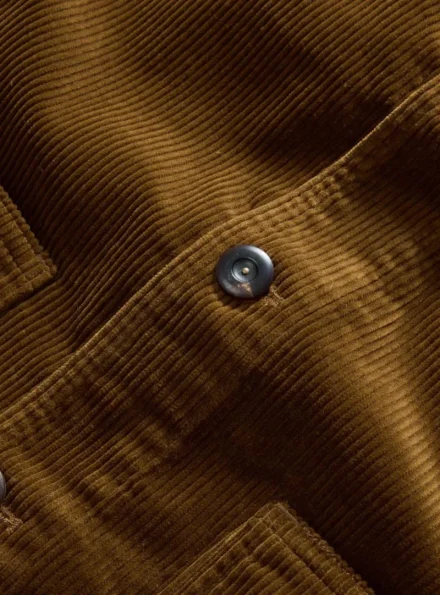 Wednesday Tyler brown Corduroy jacket button