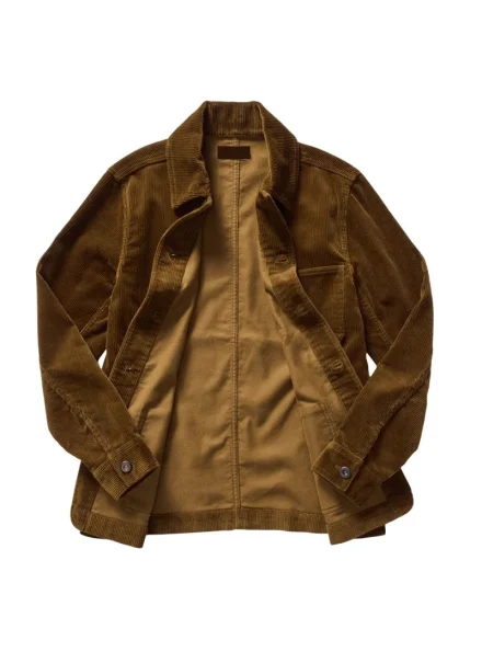 Wednesday Tyler brown Corduroy jacket front open