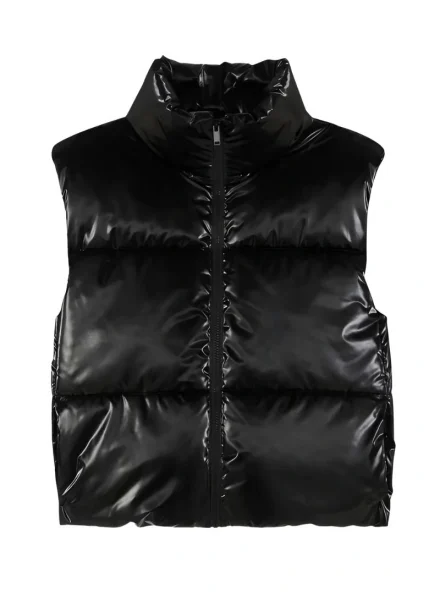 Wednesday quilted puffer vest season 2 camping trip