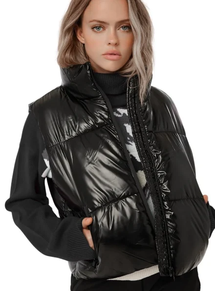 Wednesday season 2 camping trip quilted puffer vest