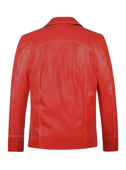 blazer style Tyler Durden Fight Club leather jacket back
