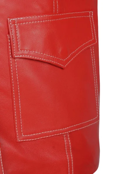 blazer style Tyler Durden Fight Club leather jacket pocket