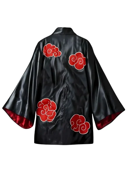 red clouds cosplay Kimono Naruto Akatsuki robe back
