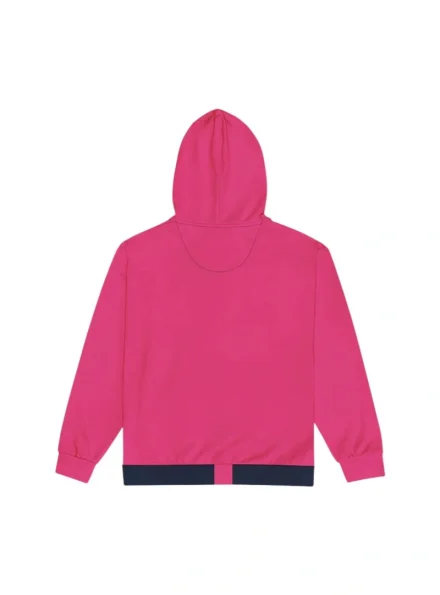 unisex soldier cosplay Squid Game guard pink costume hoodie backside
