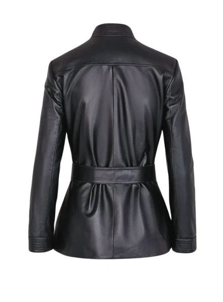 women's heritage fashion cora leather jacket back
