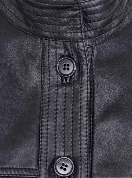 women's heritage fashion cora leather jacket stitching