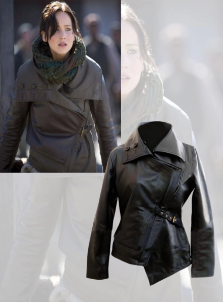 Hunger Games Katniss Everdeen black jacket Hunger Games Katniss Everdeen black jacket