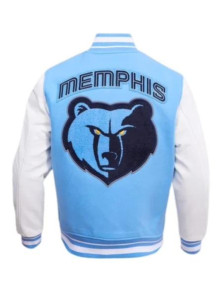 Men's Grizzlies Memphis Wool Varsity Jacket Backside