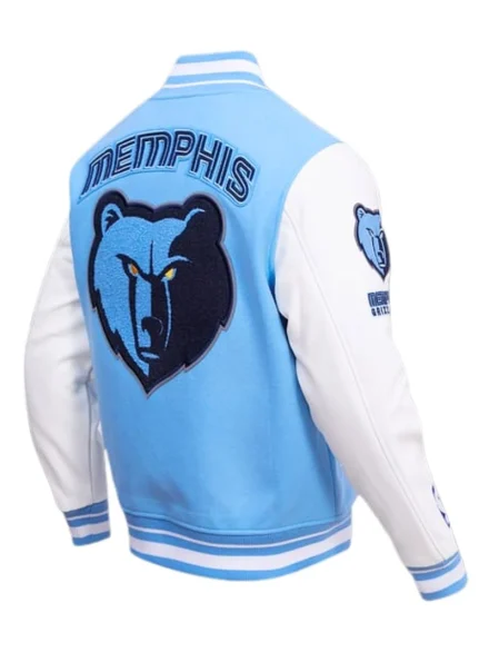 Men's Grizzlies Memphis Wool Varsity Jacket Back