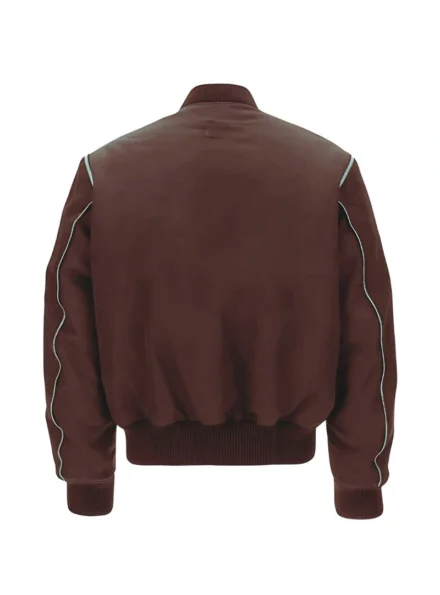 Premium Zip-Up Bomber Jacket – Durable & Sleek Design backside