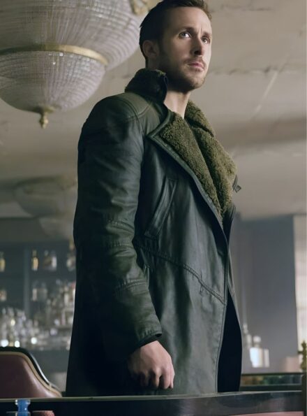 Ryan Gosling's Blade Runner 2049 Leather Coat Model Look