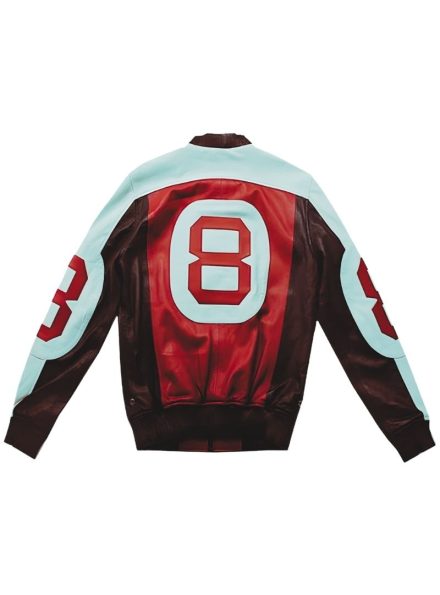 Seinfeld David Puddy 8 Ball Bomber Jacket Back