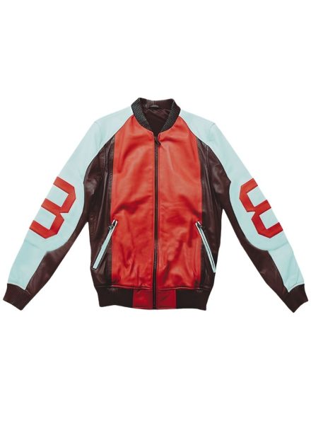 Seinfeld David Puddy 8 Ball Bomber Jacket Front