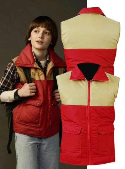 Noah Schnapp Stranger Things Will Red Puffer Vest
