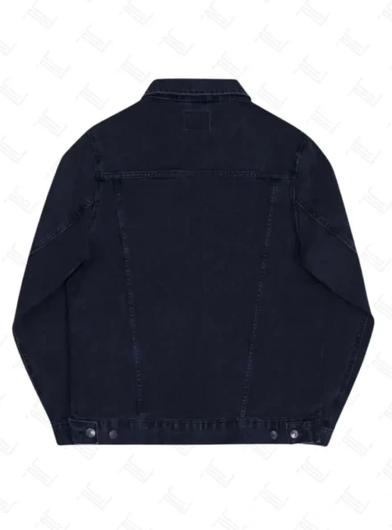 Stranger Things Byer's Jonathan Black Denim Jacket Back