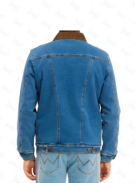 Stranger Things Byer's Jonathan Denim Fur Jacket Back