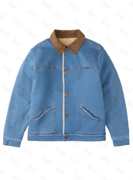 Stranger Things Byer's Jonathan Denim Fur Jacket Front