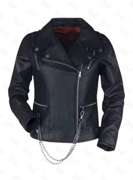 Stranger Things Hellfire Club Black Leather Jacket
